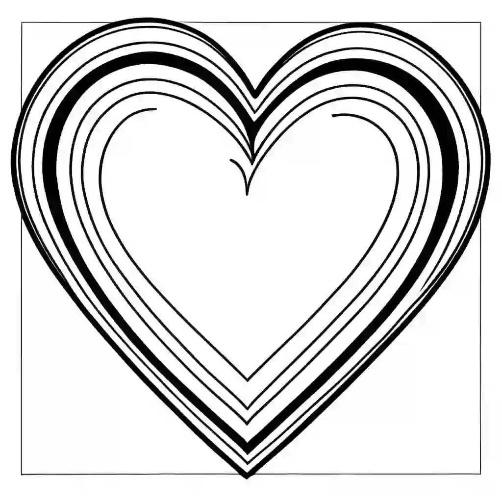 Valentine's Heart coloring pages